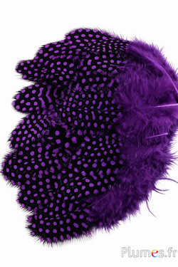 Parelhoen - 7-13 cm - aubergine